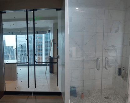 <p style="font-family: 'Poppins', sans-serif; font-weight: 700; font-size:24px;">GLASS DOOR INSTALLATION
</p>